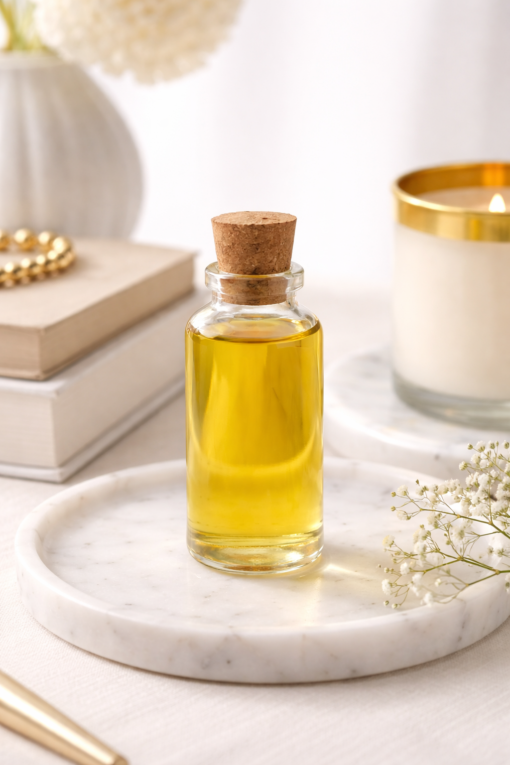 High Quality Glass Bottle With Cork Lid (100 ml); Set of 4