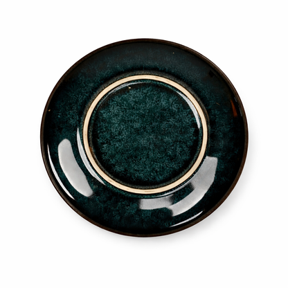 Teal Glazed Speckled Ceramic Side Plate