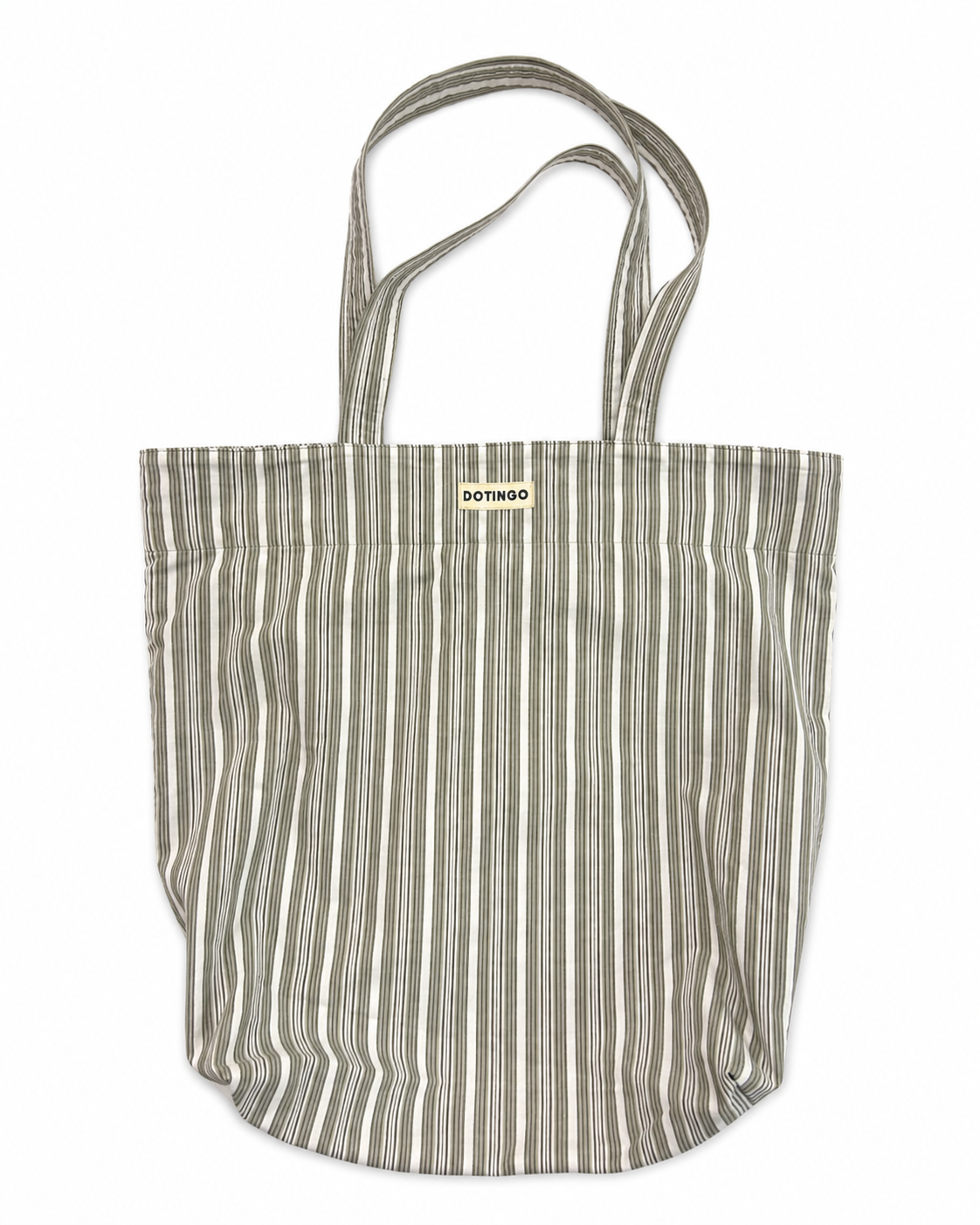 Everyday Striped Tote Bag (Green)