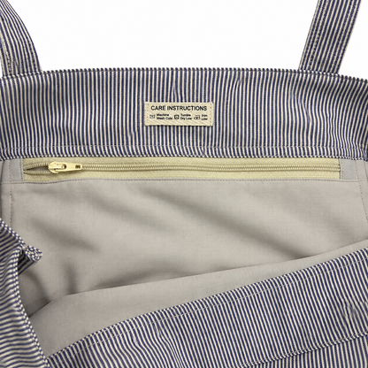 Everyday Striped Tote Bag (Grey)