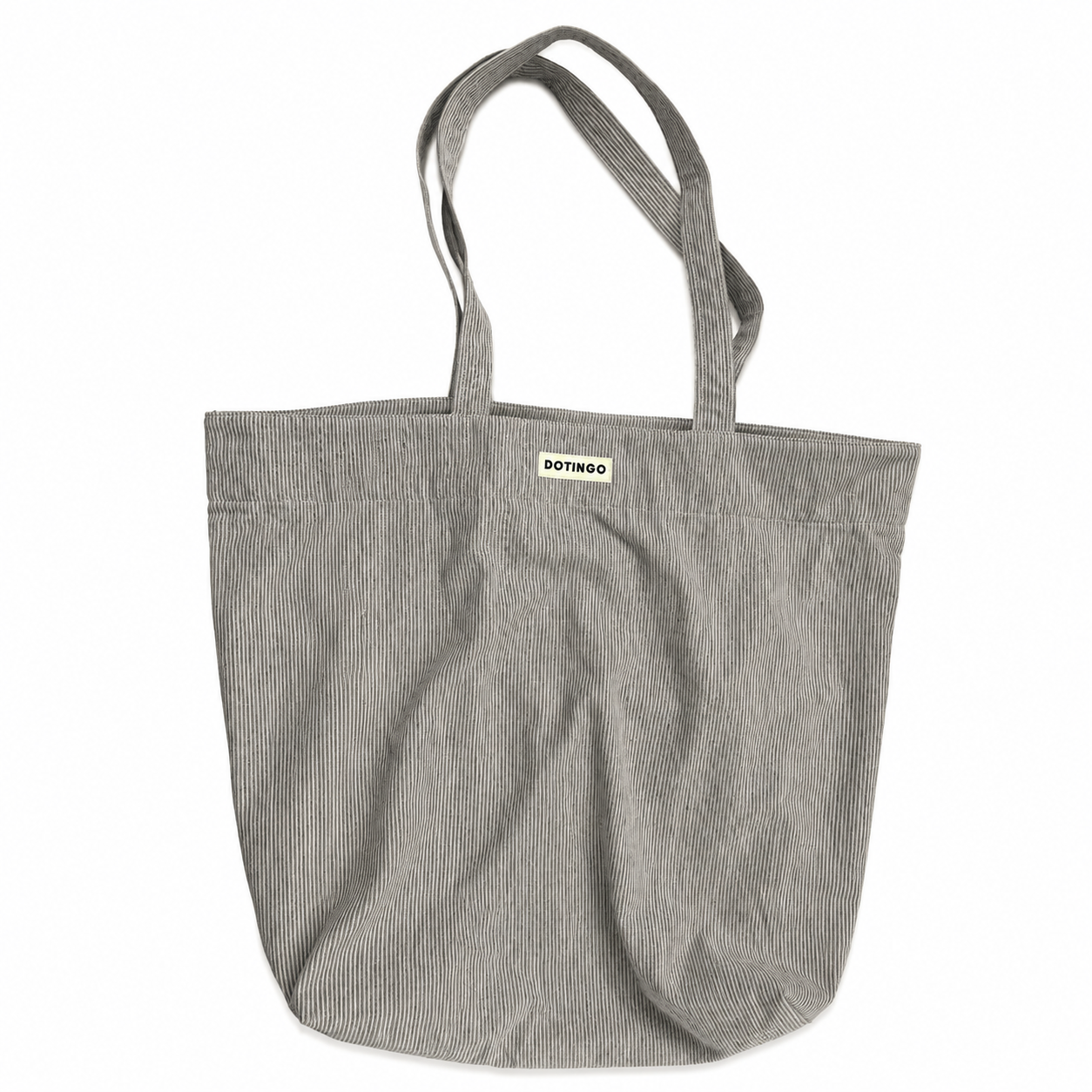 Everyday Striped Tote Bag (Grey)