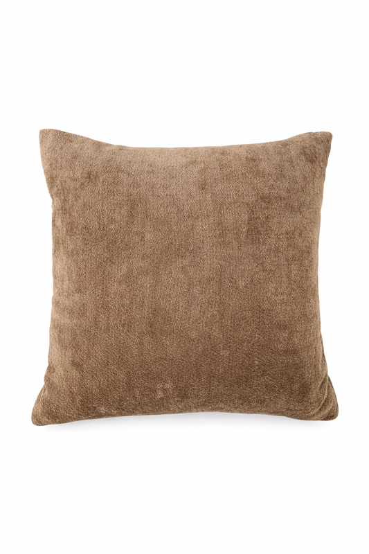 Deep Brown Plush Cushion