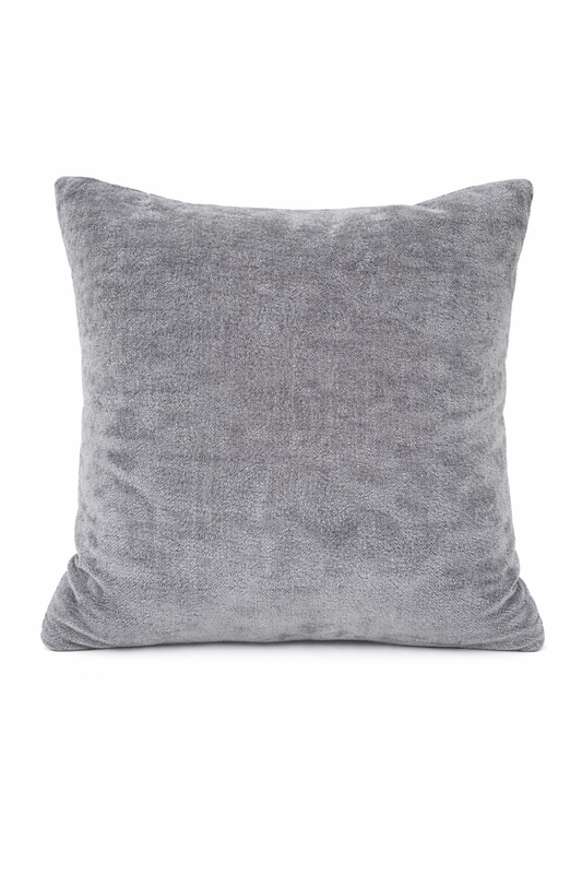 Grey Velvet Plush Cushion