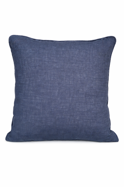 Blue Linen Cushion Cover