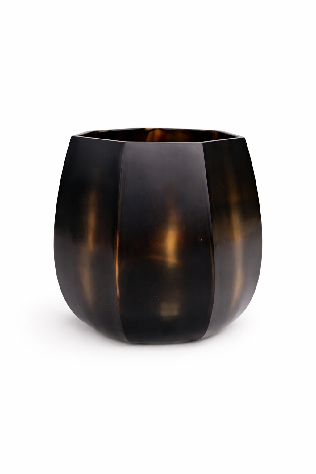 Brown Prism Vase