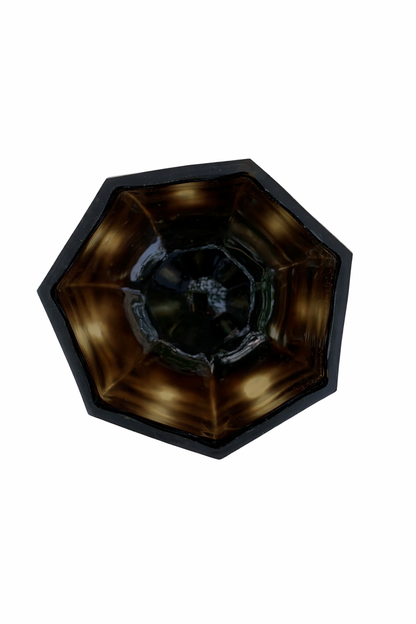 Brown Prism Vase