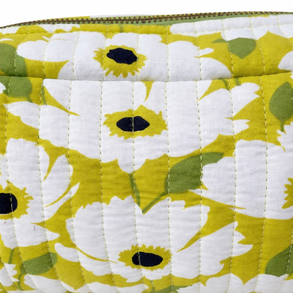 Daffodil quilted pouch
