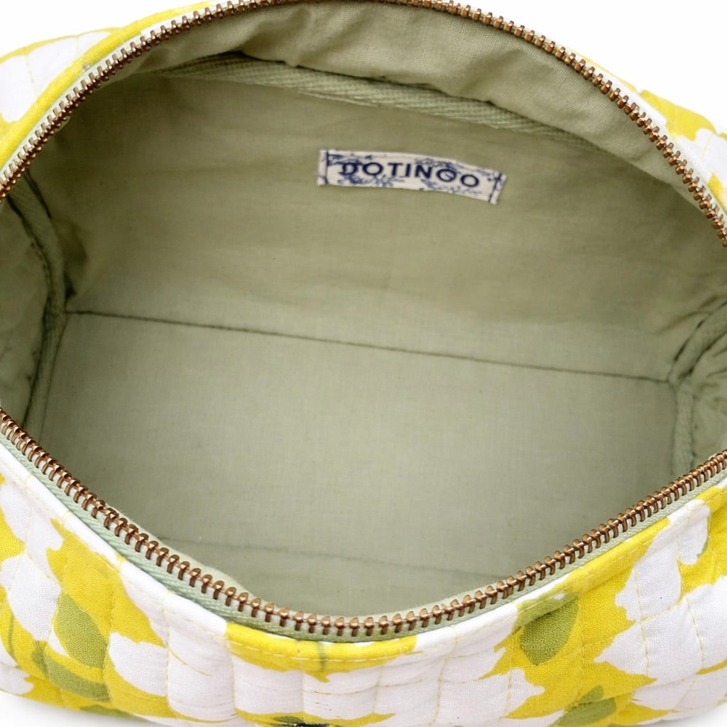 Daffodil quilted pouch
