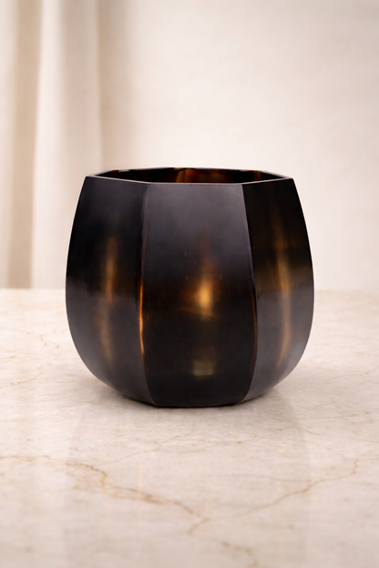 Brown Prism Vase