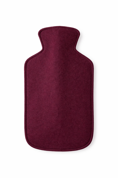 Deep Burgundy Hot Water Bottle Cover