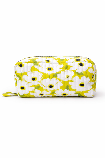 Daffodil quilted pouch