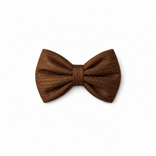 Golden brown party bow (small)