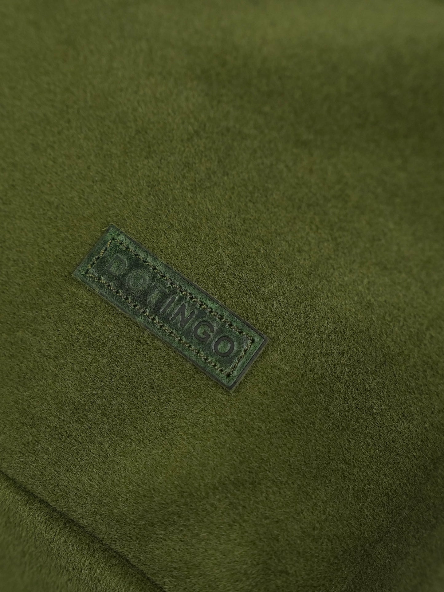 Olive Mesh & Suede-Texture Oversized Tote