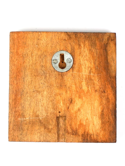 Antique Camel Wood Plaque (Small)