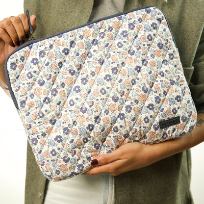 Blossom Breeze Quilted laptop Sleeve