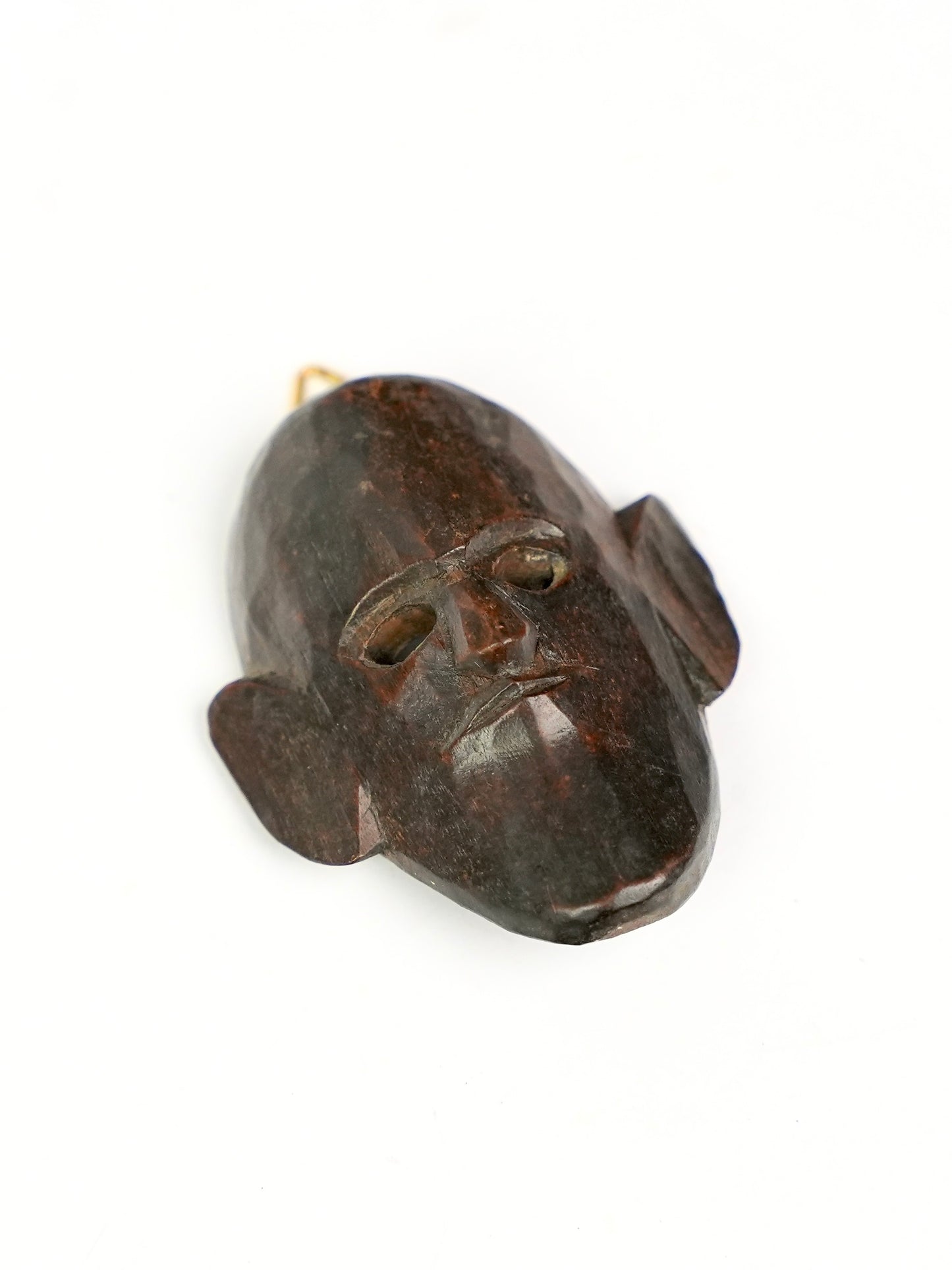 Miniature Hand Carved  Primitive Wall Mask (long Chin)