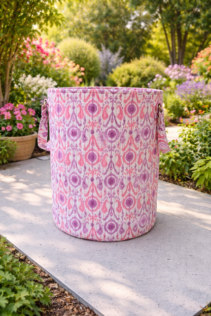 Quilted Ikat Storage Bin