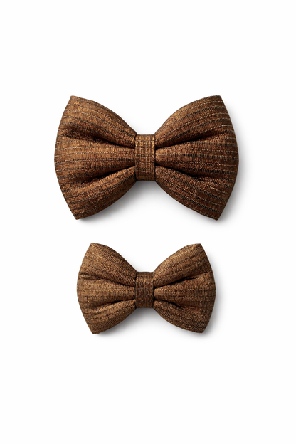 Golden brown party bow (large)