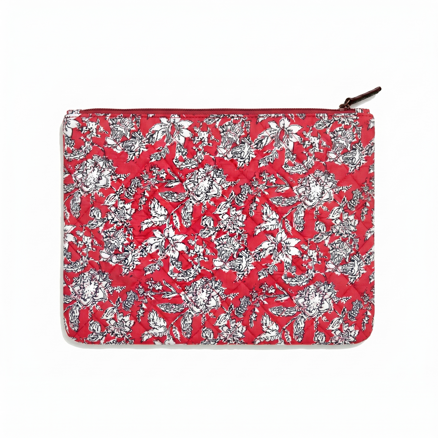 Coral Bloom Quilted iPad Sleeve