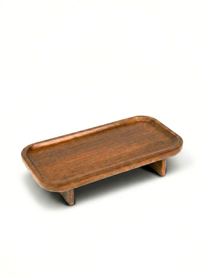 Hand Crafted Wooden Display Tray Stand