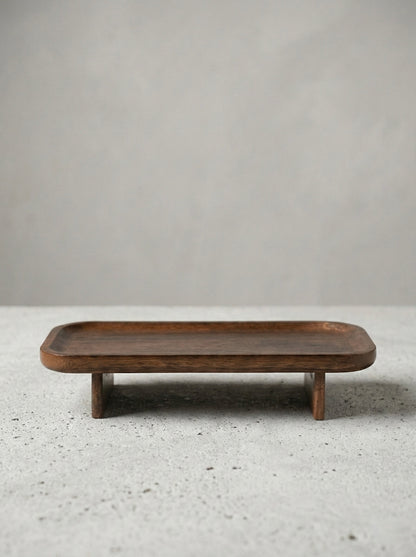 Hand Crafted Wooden Display Tray Stand