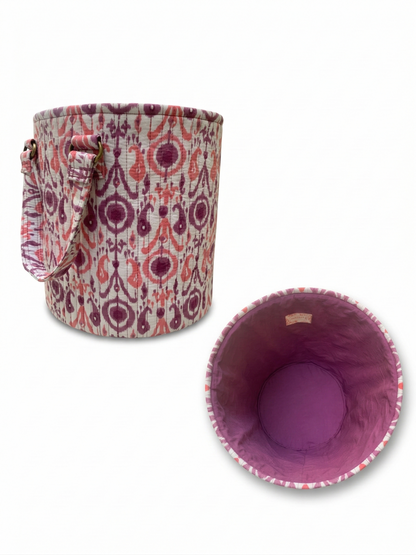 Quilted Ikat Storage Bin