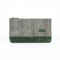 Olive Tweed Leather Pouch