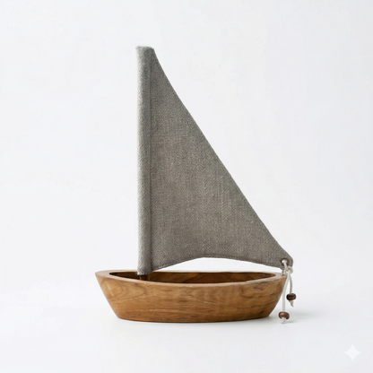 Feng Shui sailing boat (khadi beige)
