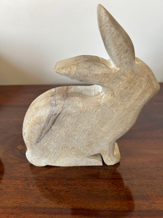 wooden rabbit