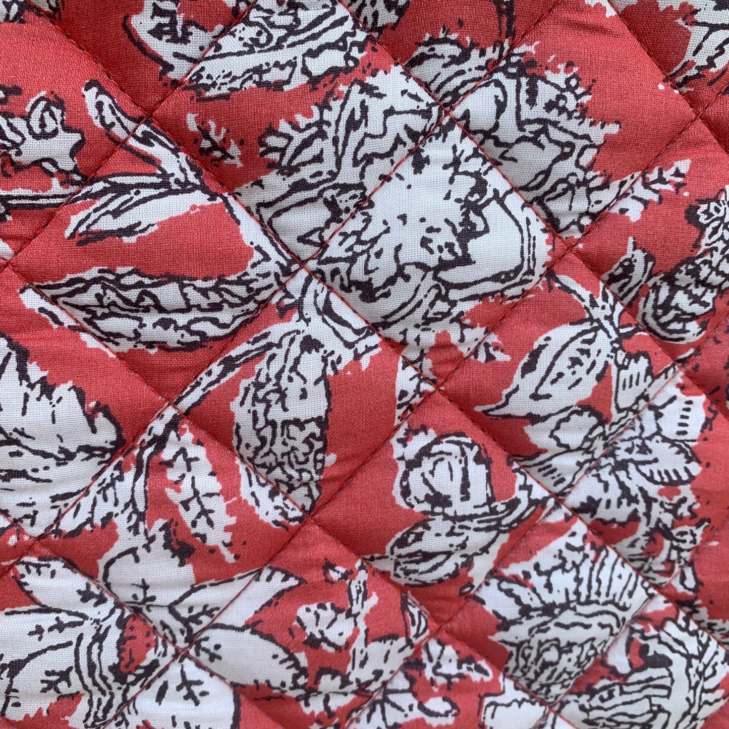 Coral Bloom Quilted iPad Sleeve