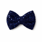 Blue velvet party bow (large)