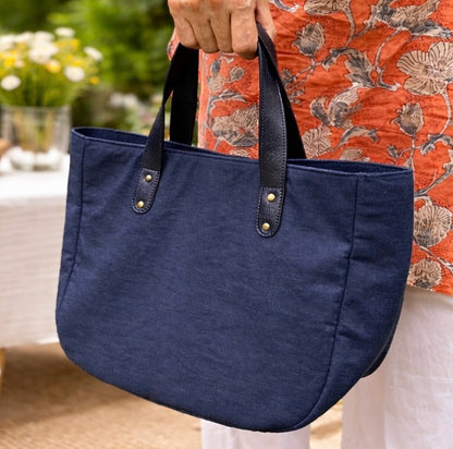 Artisan blue hand bag