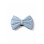 Blue Windowpane Check Dog Bow Tie (Small)