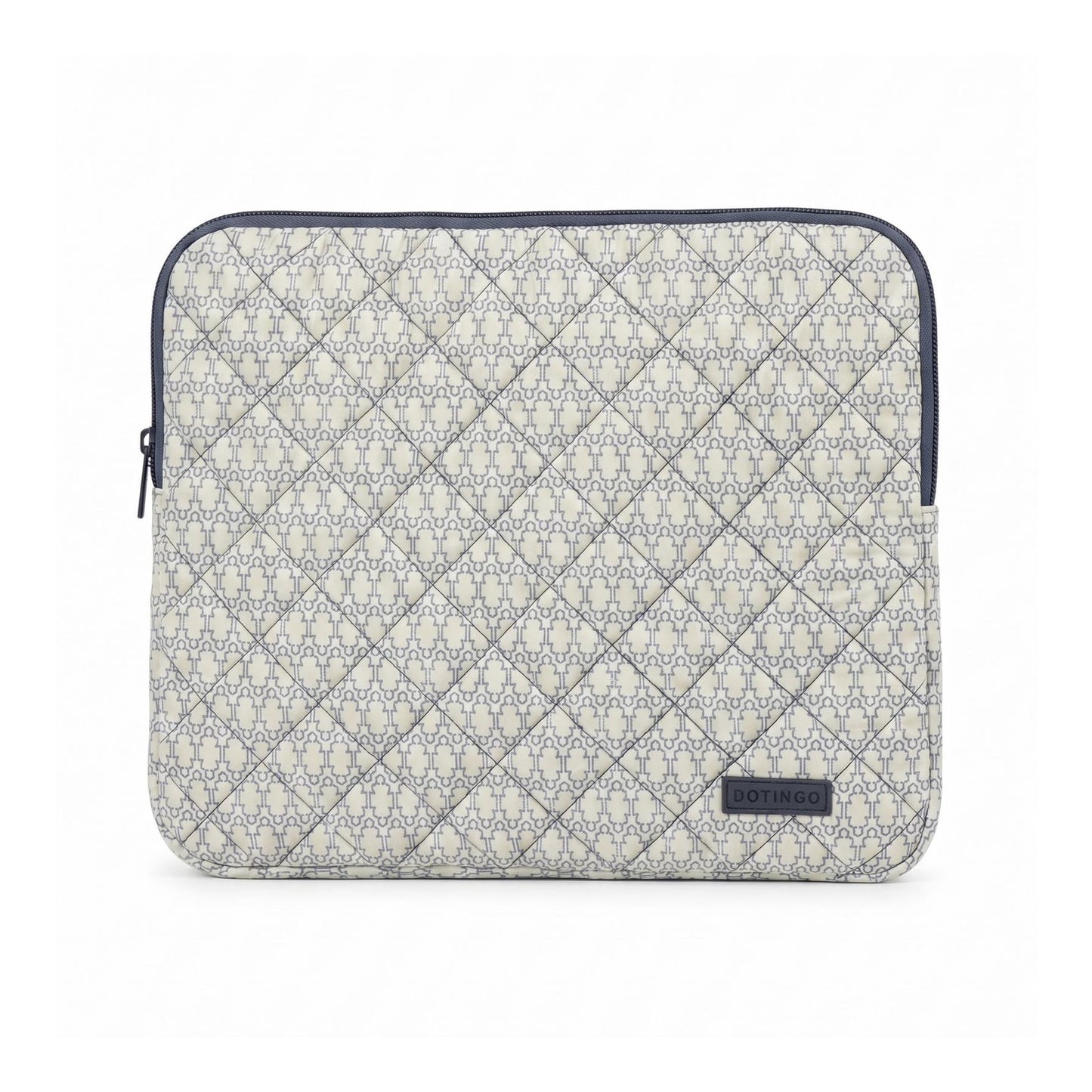 Geo Blue Quilted Laptop Sleeve