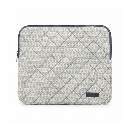 Geo Blue Quilted Laptop Sleeve