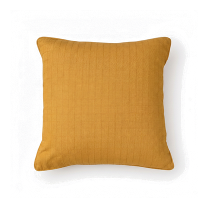 Self Textured Mustard Cushion
