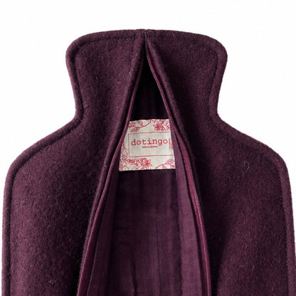 Deep Burgundy Hot Water Bottle Cover
