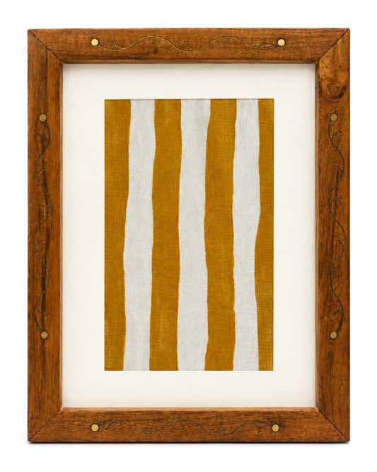 Artisan Hand Etched Wooden Frame